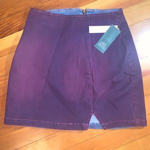 NWT Size 0, purple skirt with zipper Wild Fable brand